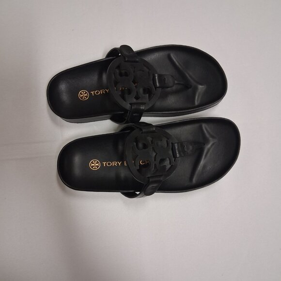 Tory Burch Women’s Miller Cloud Sandals – Perfect Black – Size 4 Medium New - Picture 5 of 10